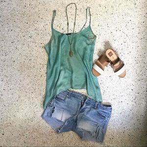 LAST DAY Maj Flowy Boho Tie-dye Silk Cami